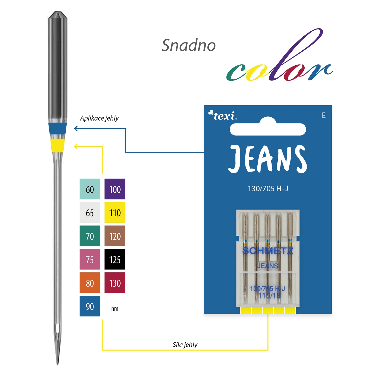 Jehly na džínovinu TEXI JEANS 130/705 H-J 5x110