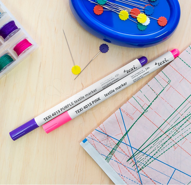 Mizící fix na textil fialová TEXI 4015 PURPLE