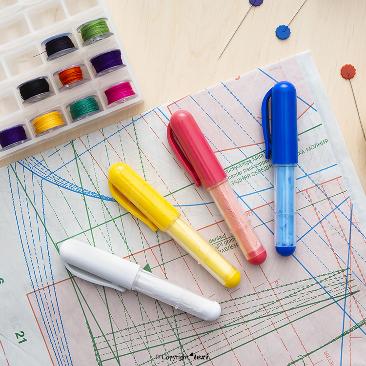 Krejčovská křída - náhradní náplň do linkovače, modrá TEXI 4041 BLUE