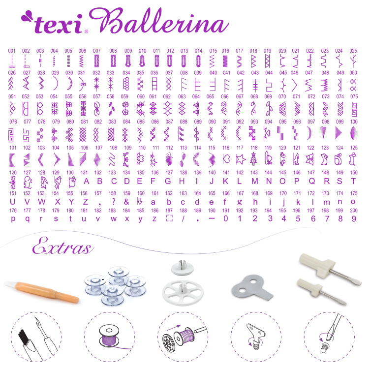 Šicí stroj TEXI BALLERINA