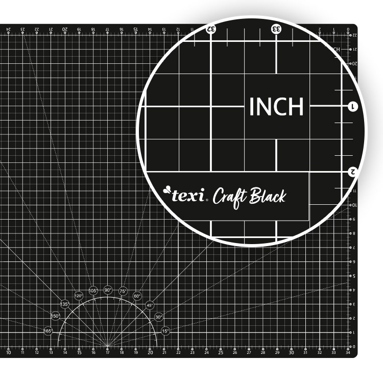 Sada na patchwork a šití TEXI CRAFT BLACK 90X60