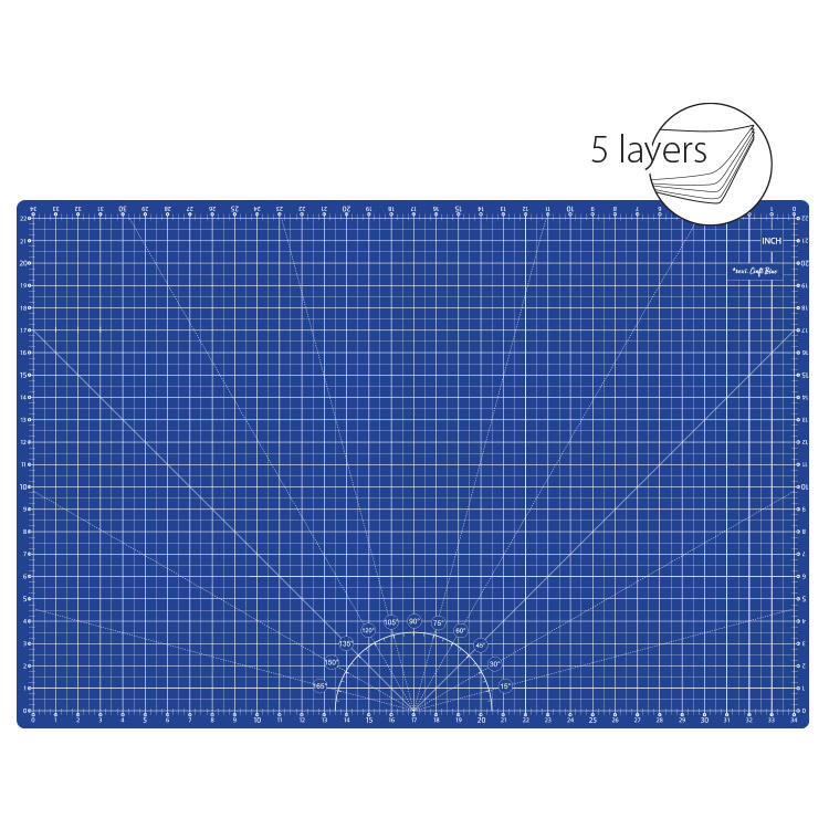 Řezací podložka, 5vrstvá, zesílená TEXI BLUE 90X60