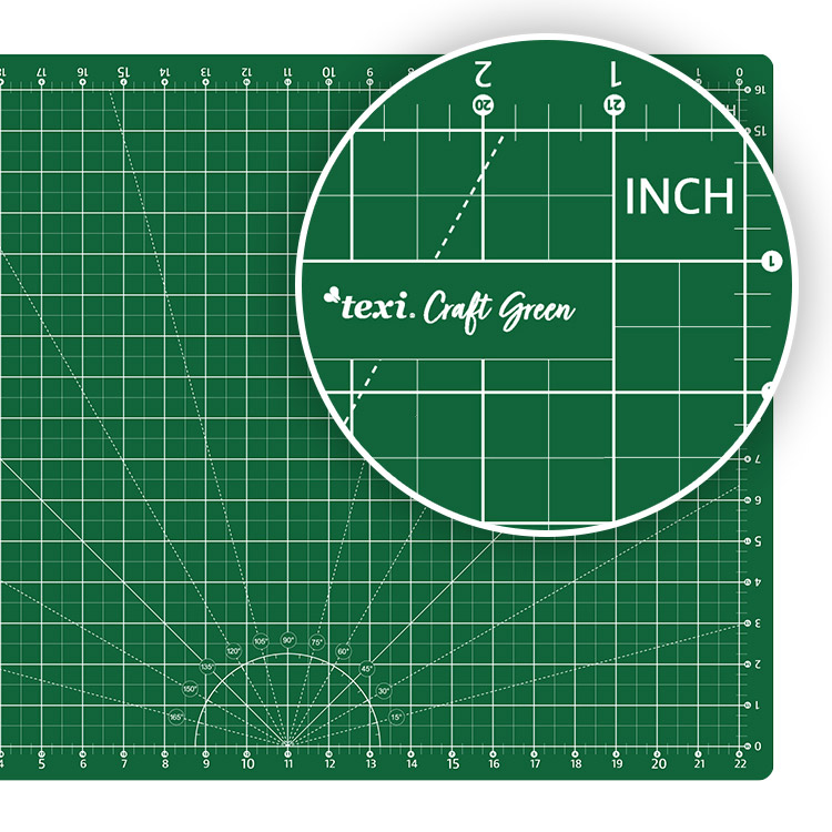 Řezací podložka, 5vrstvá, zesílená TEXI GREEN 60X45