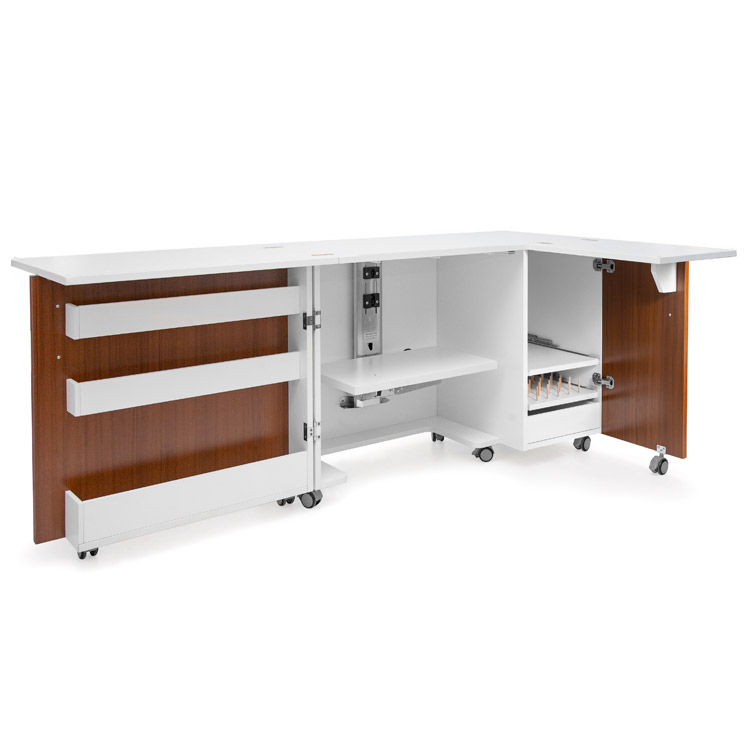 Rozkládací skříňka - stůl pro šicí stroje TEXI SESAME DUO T/W